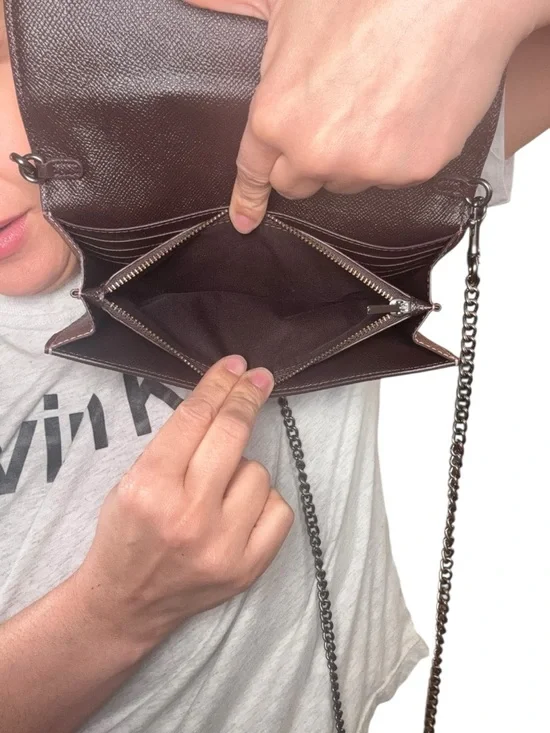 Metallic Rose Gold Chain Shoulder Bag - Picture 8 of 11